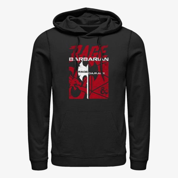 Queens Dungeons & Dragons - Barbarian Class Solids Unisex Hoodie Black