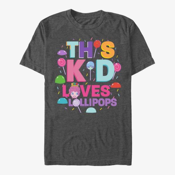 Tričko Merch Hasbro Vault Candy Land - Lollipops Unisex T-Shirt Dark Heather Grey XXL