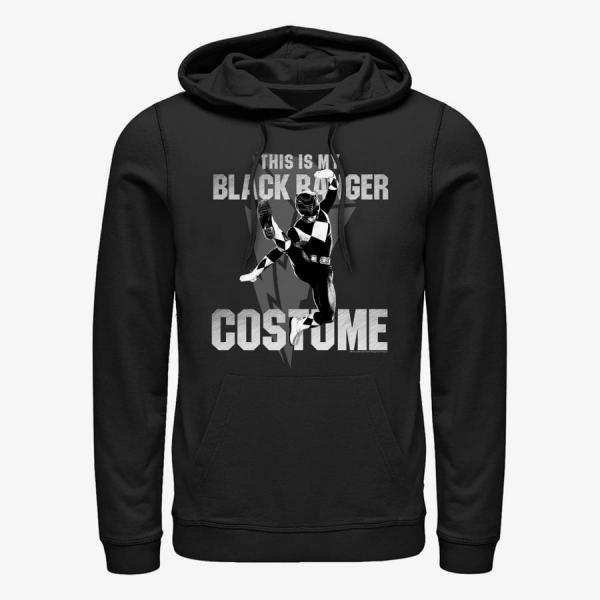 Mikina Merch Hasbro Vault Power Rangers - Black Ranger Costume Unisex Hoodie Black S