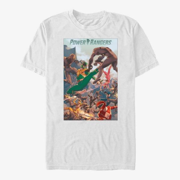 Queens Hasbro Vault Power Rangers - Melee Poster Unisex T-Shirt White