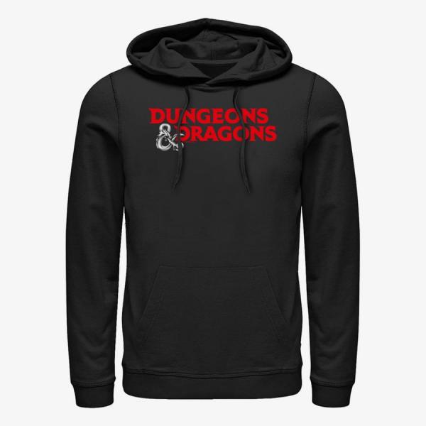 Mikina Merch Hasbro Dungeons & Dragons - Rendered Logo Unisex Hoodie Black XXL