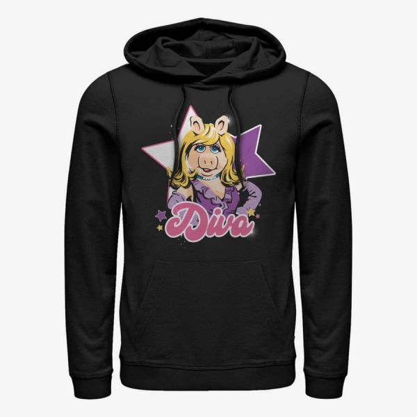 Mikina Merch Disney Classics Muppets - Diva Piggy Unisex Hoodie Black S