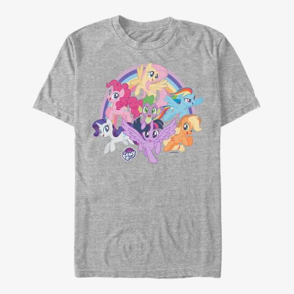 Tričko Merch Hasbro Vault My Little Pony - Group Prance Unisex T-Shirt Heather Grey S
