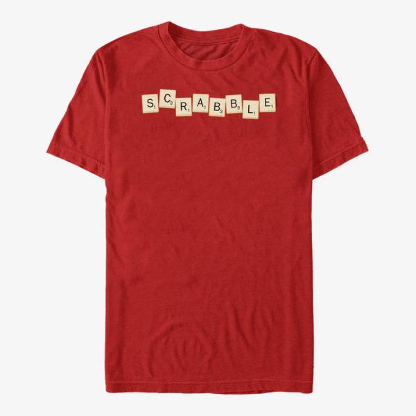 Tričko Merch Hasbro Vault Scrabble - SCRABBLE TILES Unisex T-Shirt Red M