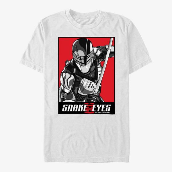 Tričko Merch Hasbro Vault Snake Eyes - Minimal Snake Eyes Unisex T-Shirt White S