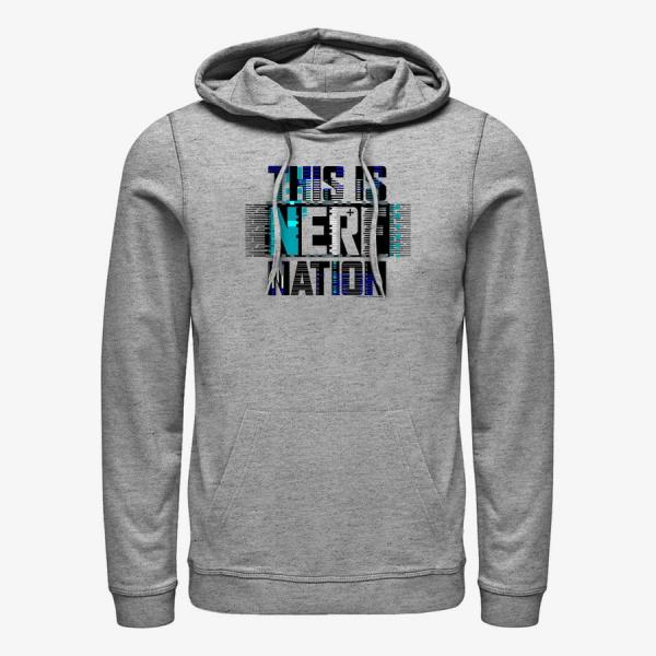 Mikina Merch Hasbro Vault Nerf - This Is Nerf Nation Unisex Hoodie Heather Grey XL