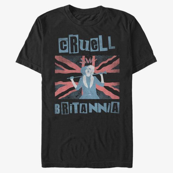 Tričko Merch Disney Classics DNCA - Cruell Britannia Unisex T-Shirt Black L
