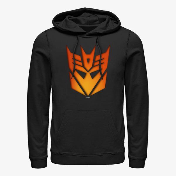 Mikina Merch Hasbro Vault Transformers - Decepticon Glow Icon Unisex Hoodie Black L