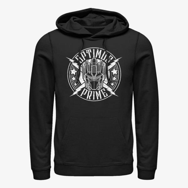 Mikina Merch Hasbro Vault Transformers - Prime Rock Badge Unisex Hoodie Black XL