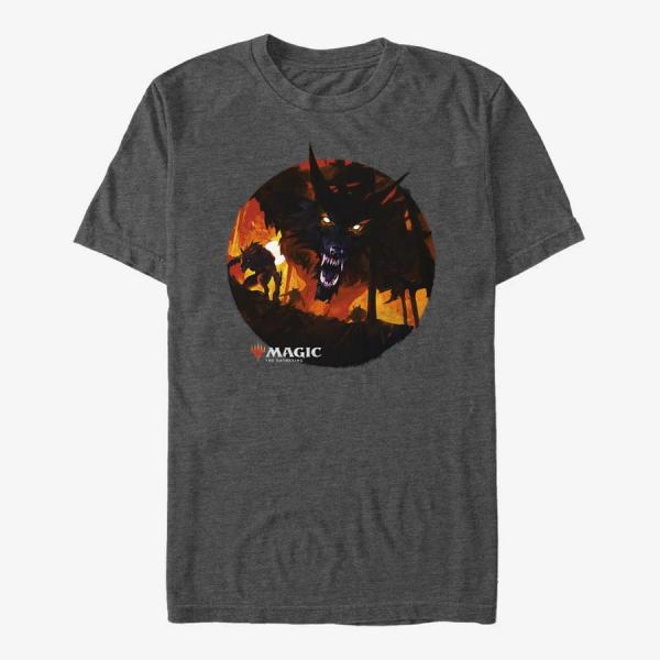 Tričko Merch Magic: The Gathering - Dusk Jungling Unisex T-Shirt Dark Heather Grey S