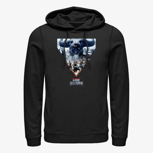 Mikina Merch Dungeons & Dragons - Dark Alliance Poster Unisex Hoodie Black XXXL