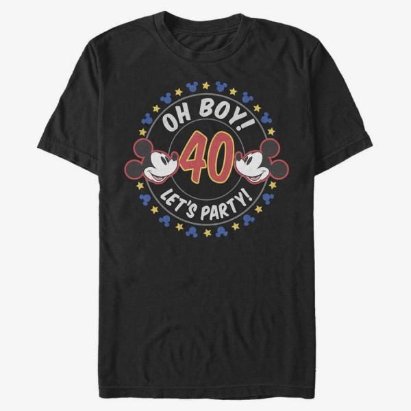 Tričko Merch Disney Classics Mickey Classic - Oh Boy Mickey 40 Unisex T-Shirt Black XL