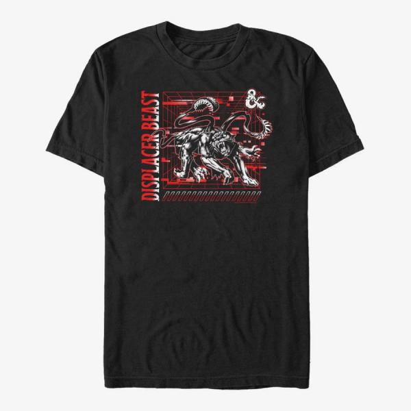 Tričko Merch Dungeons & Dragons - Displacer Glitch Unisex T-Shirt Black S