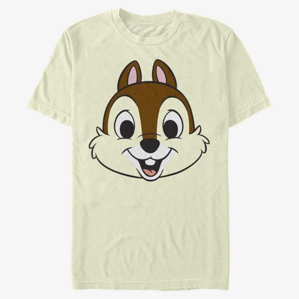 Tričko Merch Disney Classics Mickey & Friends - Chip Big Face Unisex T-Shirt Natural S