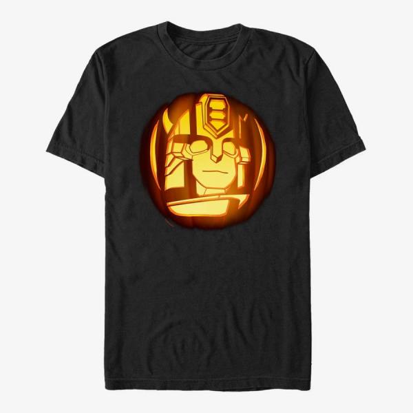 Queens Hasbro Vault Transformers - Bumblebee Pumpkin Unisex T-Shirt Black