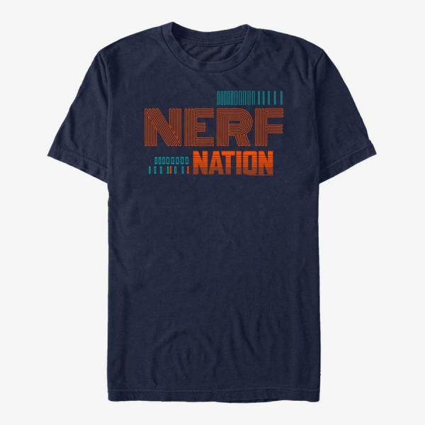Tričko Merch Hasbro Vault Nerf - Abstracted Construct Unisex T-Shirt Navy Blue XXL