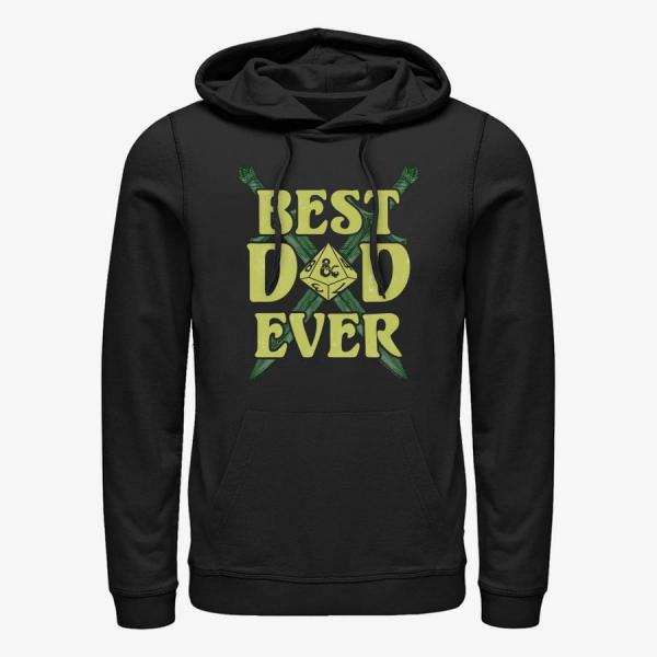 Mikina Merch Dungeons & Dragons - Best Dad Ever Unisex Hoodie Black M