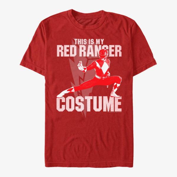 Tričko Merch Hasbro Vault Power Rangers - Red Ranger Costume Unisex T-Shirt Red M