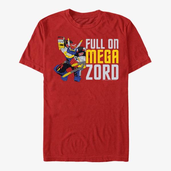 Tričko Merch Hasbro Vault Power Rangers - Full Zord Unisex T-Shirt Red XXL