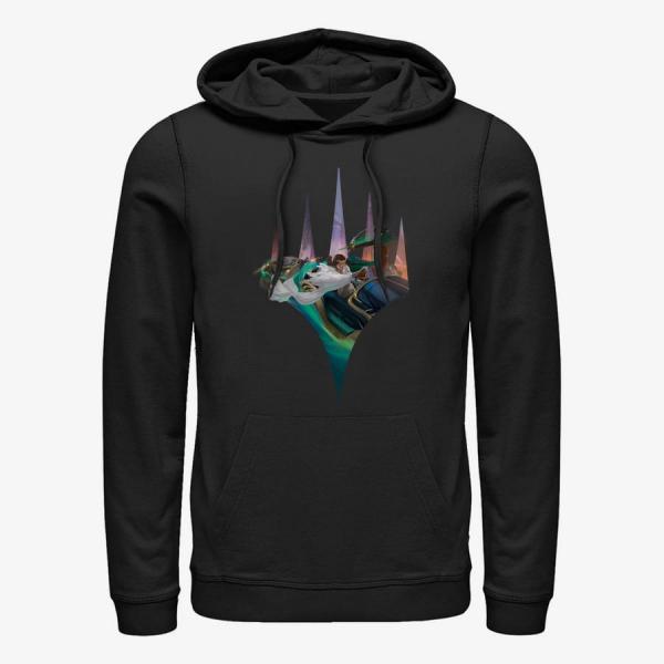 Mikina Merch Magic: The Gathering - Capenna Battle Unisex Hoodie Black M