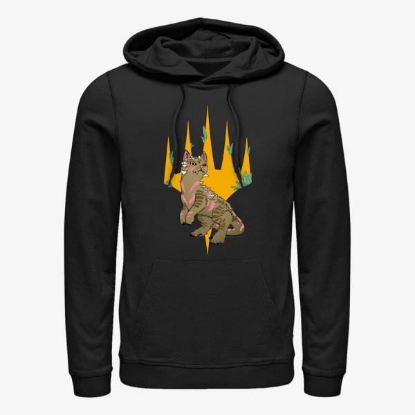 Mikina Merch Magic: The Gathering - Striped Creature Unisex Hoodie Black S