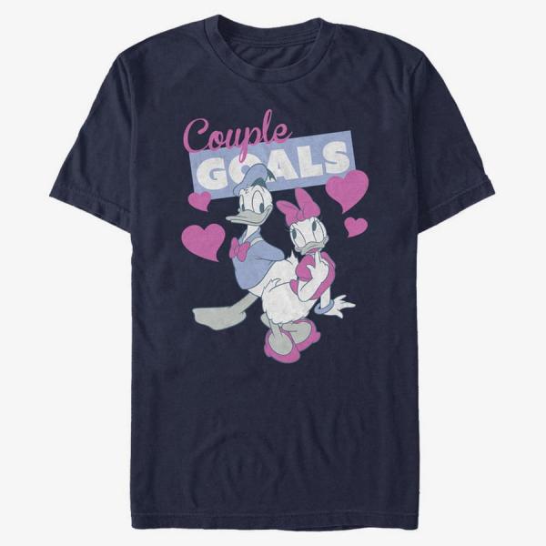 Queens Disney Classics Mickey Classic - Couple Goals Unisex T-Shirt Navy Blue