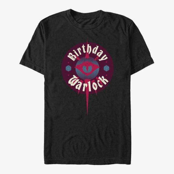 Tričko Merch Dungeons & Dragons - Birthday Warlock Unisex T-Shirt Black S