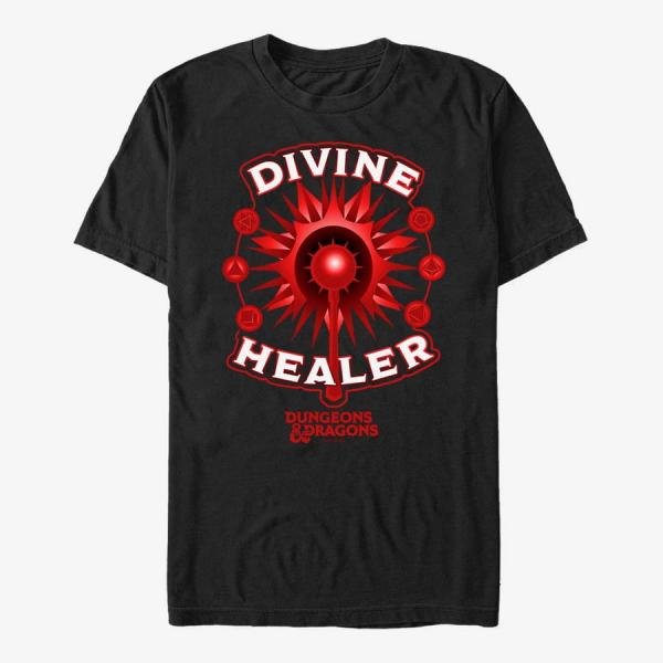 Tričko Merch Dungeons & Dragons - Divine Cleric Unisex T-Shirt Black XXXL