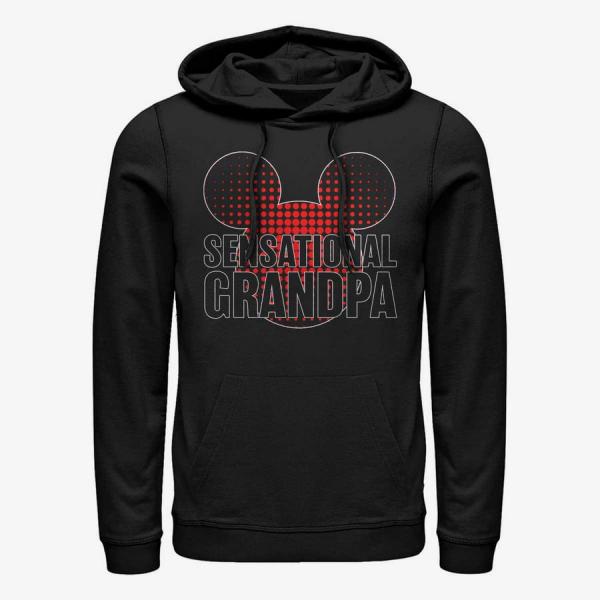 Queens Disney Classics Mickey Classic - Sensational Grandpa Unisex Hoodie Black