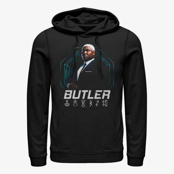 Mikina Merch Disney Classics Artemis Fowl - Butler Hero Shot Unisex Hoodie Black M