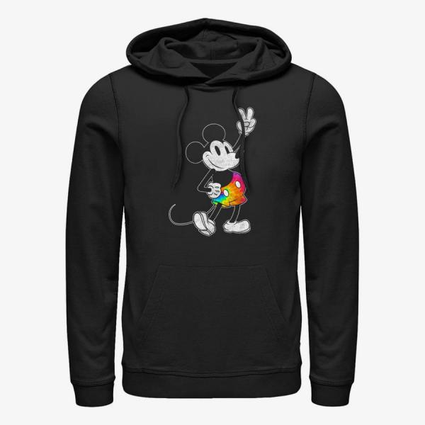 Mikina Merch Disney Classics Mickey Classic - Tie Dye Mickey Stroked Unisex Hoodie Black S