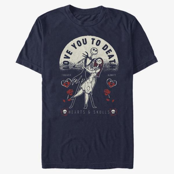 Queens Disney Classics Nightmare Before Christmas - To Death Unisex T-Shirt Navy Blue