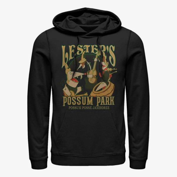 Mikina Merch Disney Classics A Goofy Movie - Lesters Possum Park Unisex Hoodie Black S