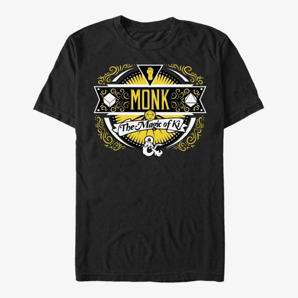 Tričko Merch Dungeons & Dragons - Monk Label Unisex T-Shirt Black S