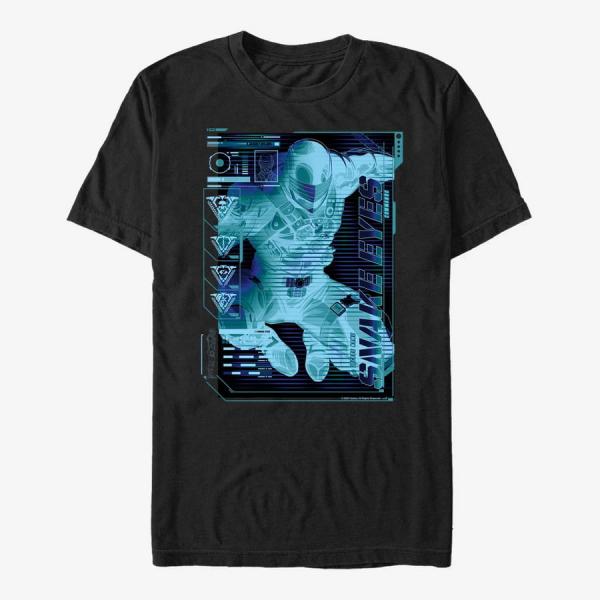 Tričko Merch Hasbro G.I. Joe - Snake Eyes Scheme Unisex T-Shirt Black XXXL