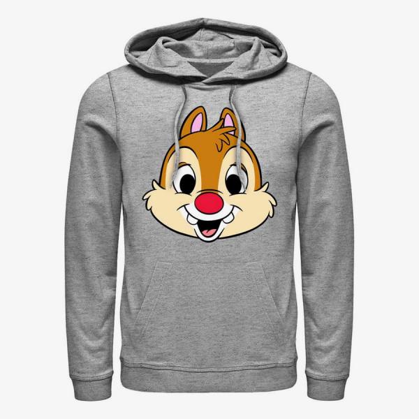 Mikina Merch Disney Classics Mickey & Friends - Dale Big Face Unisex Hoodie Heather Grey XXXL