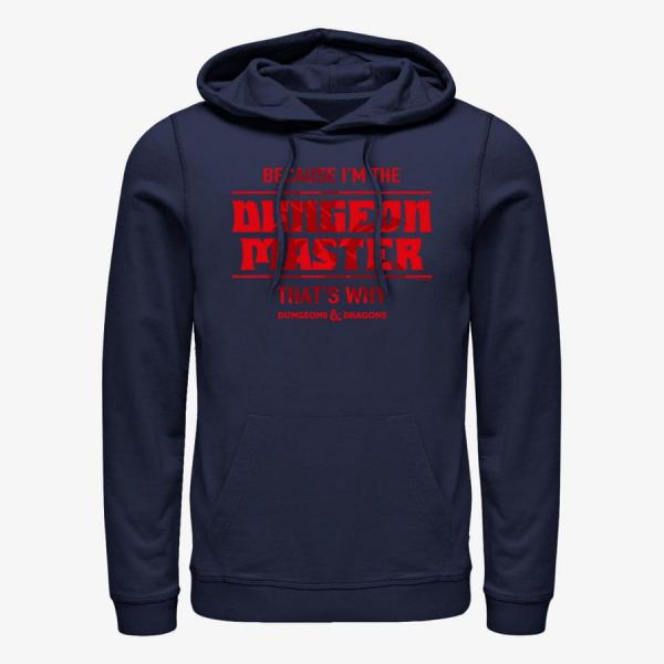 Queens Dungeons & Dragons - Because DM Unisex Hoodie Navy Blue