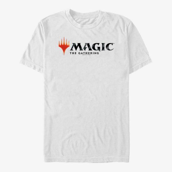 Tričko Merch Magic: The Gathering - Magic The Gathering Logo Unisex T-Shirt White M