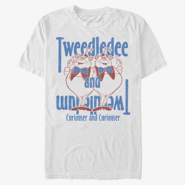 Queens Disney Classics Alice In Wonderland - Tweedles Unisex T-Shirt White