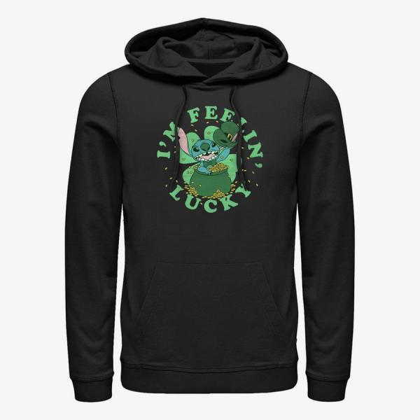 Queens Disney Classics Lilo & Stitch - I'm Feelin Lucky Unisex Hoodie Black