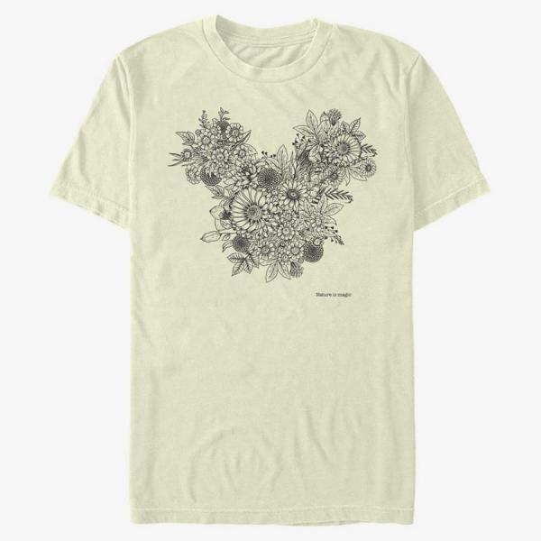 Queens Disney Classics Mickey & Friends - Mickey Foliage Unisex T-Shirt Natural