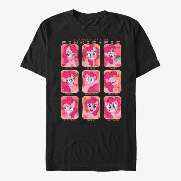 Tričko Merch Hasbro My Little Pony - Pinkie Pie Faces Unisex T-Shirt Black L