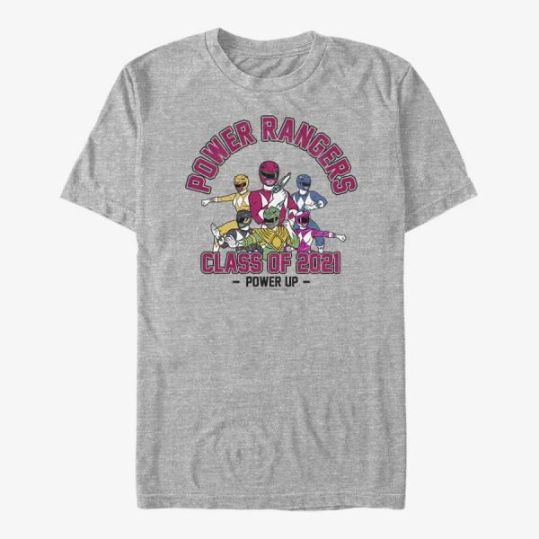 Queens Hasbro Vault Power Rangers - Power Grad Twenty One Unisex T-Shirt Heather Grey