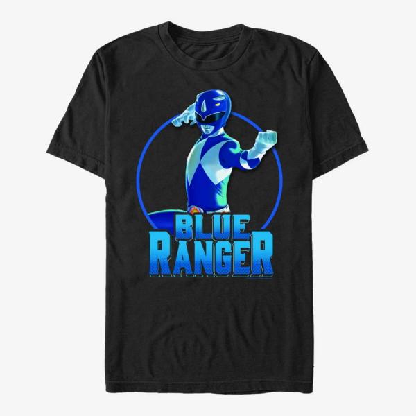 Tričko Merch Hasbro Power Rangers - BLUE Unisex T-Shirt Black XL
