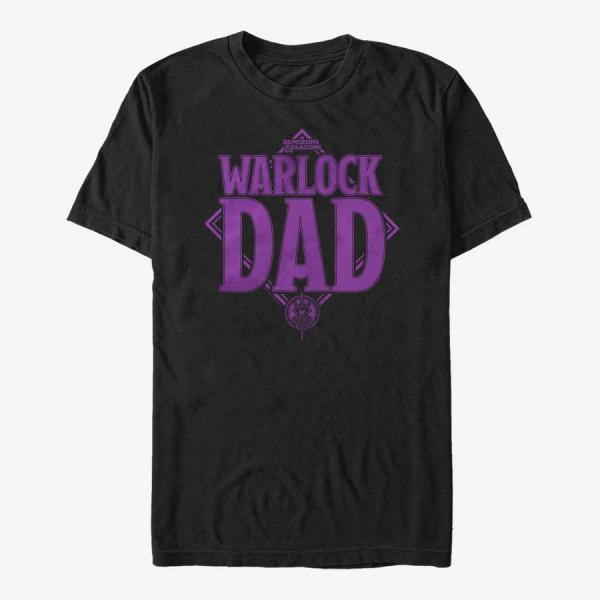 Tričko Merch Dungeons & Dragons - Dad Warlock Unisex T-Shirt Black S