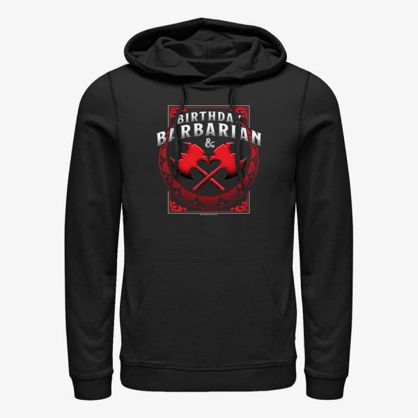Mikina Merch Dungeons & Dragons - Barbarian Birthday Unisex Hoodie Black M