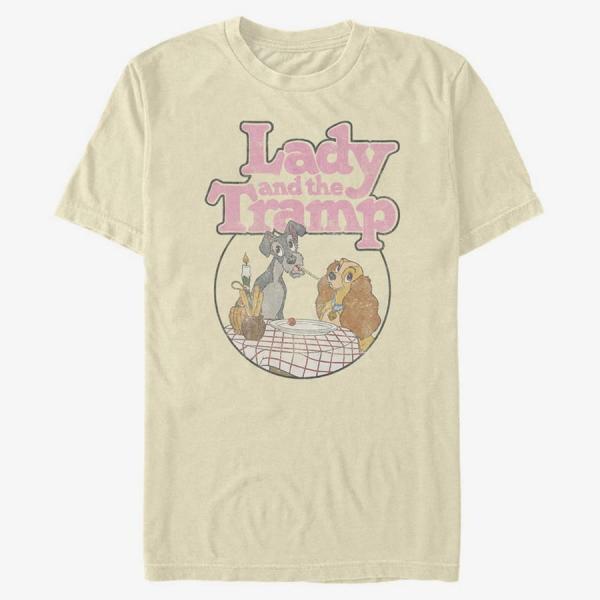 Tričko Merch Disney Classics Lady & The Tramp - Lady and the Tramp Unisex T-Shirt Natural M