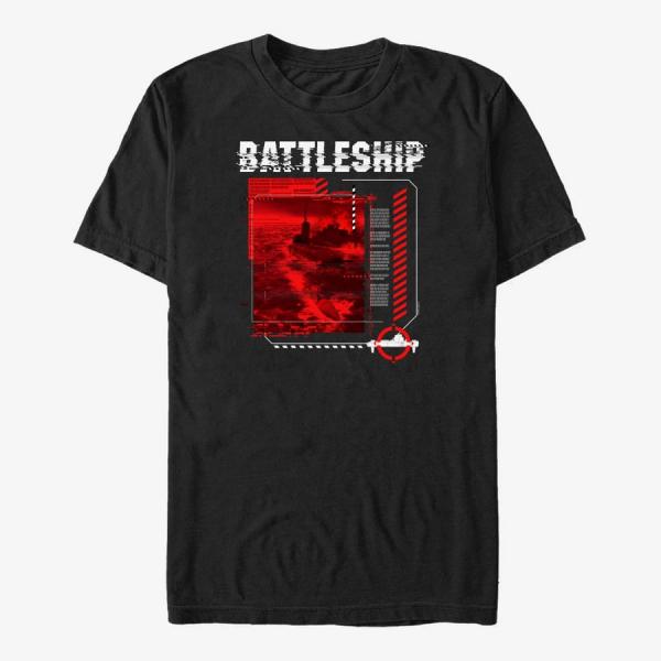 Tričko Merch Hasbro Vault Battleship - BATTLESHIP DIGITAL GLITCH Unisex T-Shirt Black XL