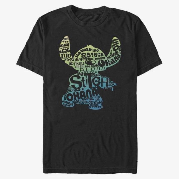 Tričko Merch Disney Classics Lilo & Stitch - Stitch Fill Unisex T-Shirt Black M