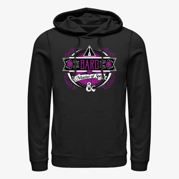 Mikina Merch Dungeons & Dragons - Bard Label Unisex Hoodie Black XXXL